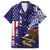 American Samoa Mix US Hawaiian Shirt Flag Day Grunge Style LT7 Blue - Polynesian Pride