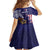 American Samoa Mix US Kid Short Sleeve Dress Flag Day Grunge Style LT7 - Polynesian Pride