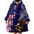 American Samoa Mix US Wearable Blanket Hoodie Flag Day Grunge Style LT7 - Polynesian Pride