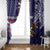 American Samoa Mix US Window Curtain Flag Day Grunge Style