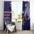 American Samoa Mix US Window Curtain Flag Day Grunge Style