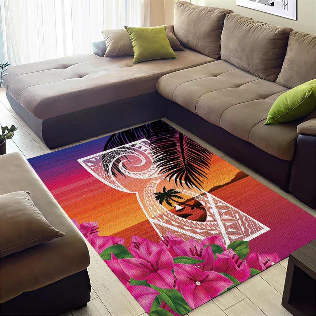 Guam Chamorro Area Rug Artsy Latte Stone LT7 - Polynesian Pride
