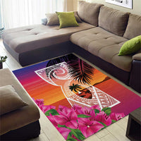 Guam Chamorro Area Rug Artsy Latte Stone LT7 - Polynesian Pride