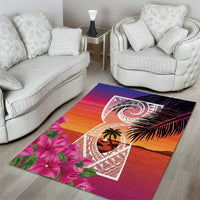 Guam Chamorro Area Rug Artsy Latte Stone LT7 - Polynesian Pride