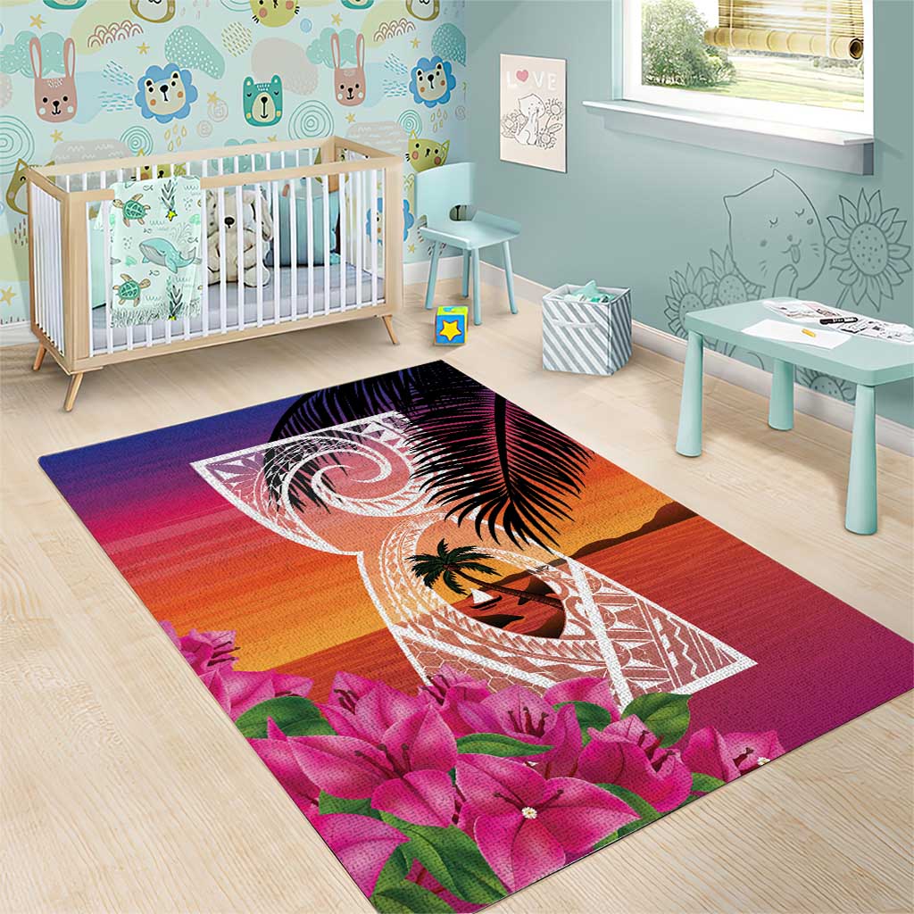 Guam Chamorro Area Rug Artsy Latte Stone LT7 - Polynesian Pride