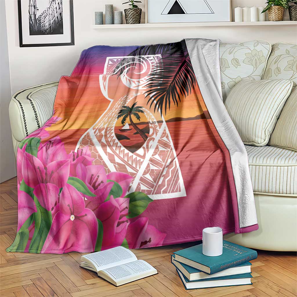 Guam Chamorro Blanket Artsy Latte Stone LT7 Art - Polynesian Pride