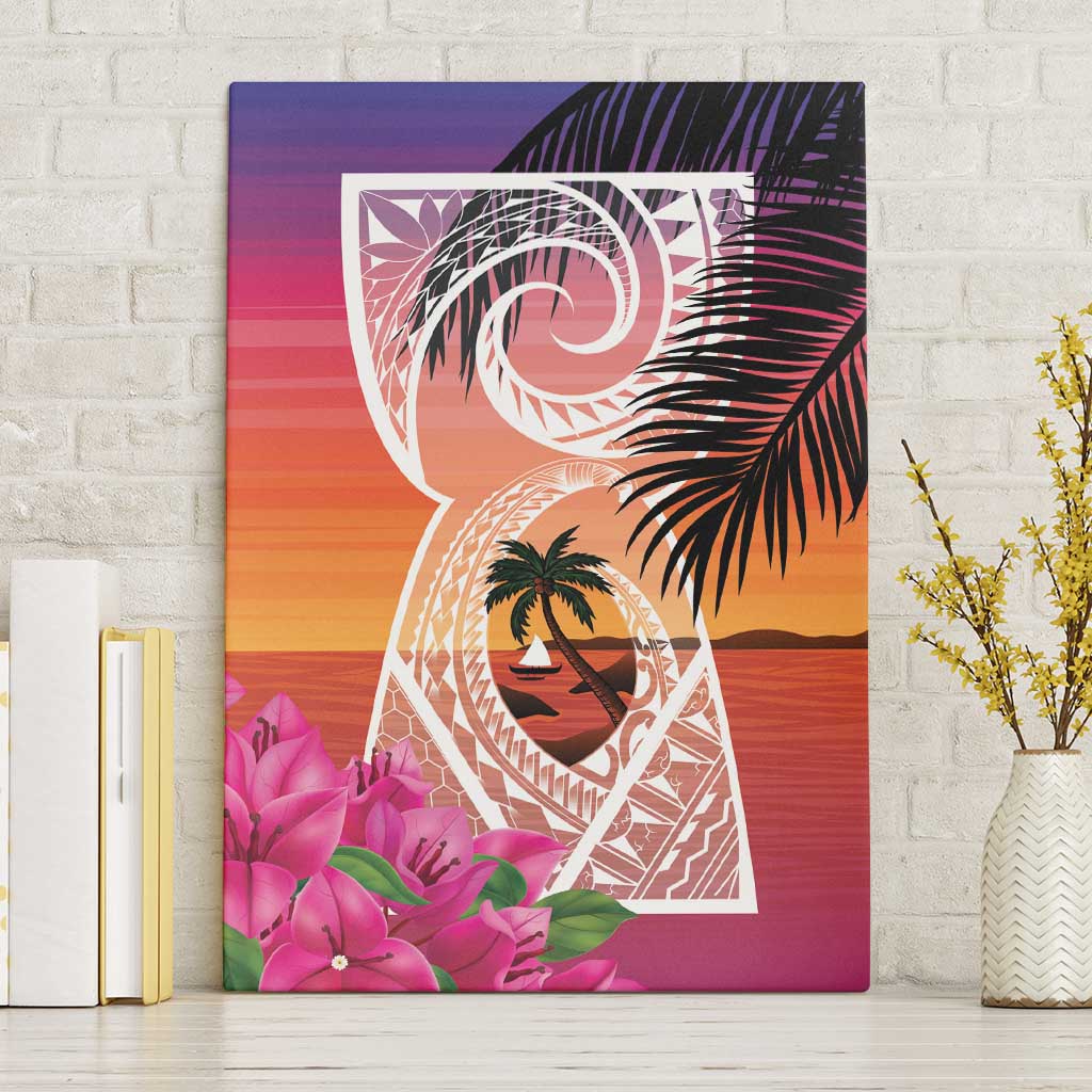 Guam Chamorro Canvas Wall Art Artsy Latte Stone LT7 Without Frame Art - Polynesian Pride
