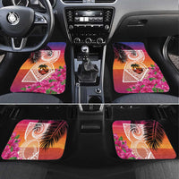 Guam Chamorro Car Mats Artsy Latte Stone LT7 Set 4pcs Art - Polynesian Pride