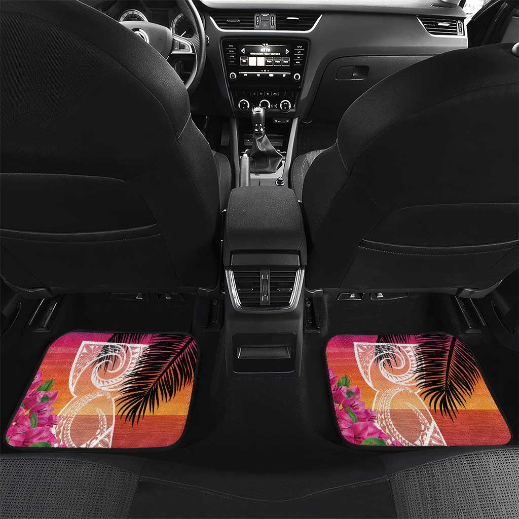 Guam Chamorro Car Mats Artsy Latte Stone LT7 Set 2pcs - Back Art - Polynesian Pride