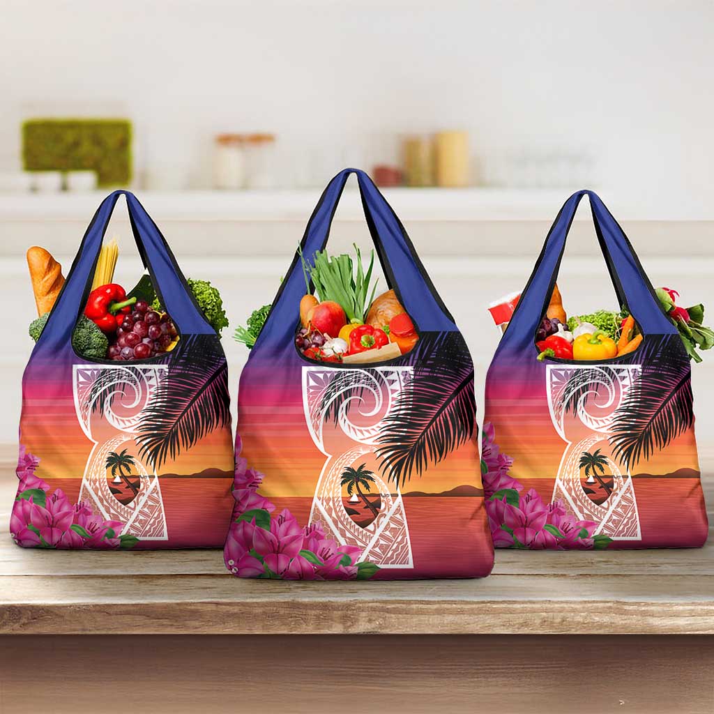Guam Chamorro Grocery Bag Artsy Latte Stone LT7 3-pack One Size Art - Polynesian Pride
