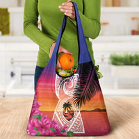 Guam Chamorro Grocery Bag Artsy Latte Stone LT7 - Polynesian Pride
