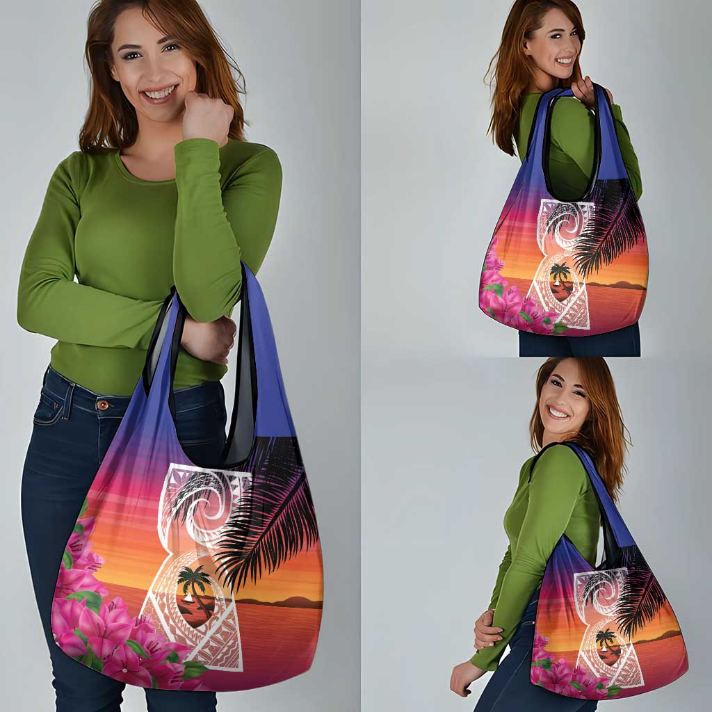 Guam Chamorro Grocery Bag Artsy Latte Stone LT7 - Polynesian Pride