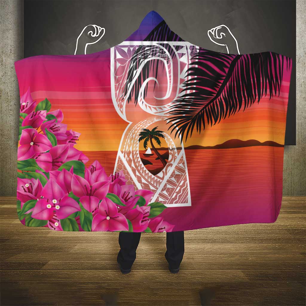 Guam Chamorro Hooded Blanket Artsy Latte Stone LT7 - Polynesian Pride