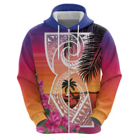 Guam Chamorro Hoodie Artsy Latte Stone LT7 - Polynesian Pride