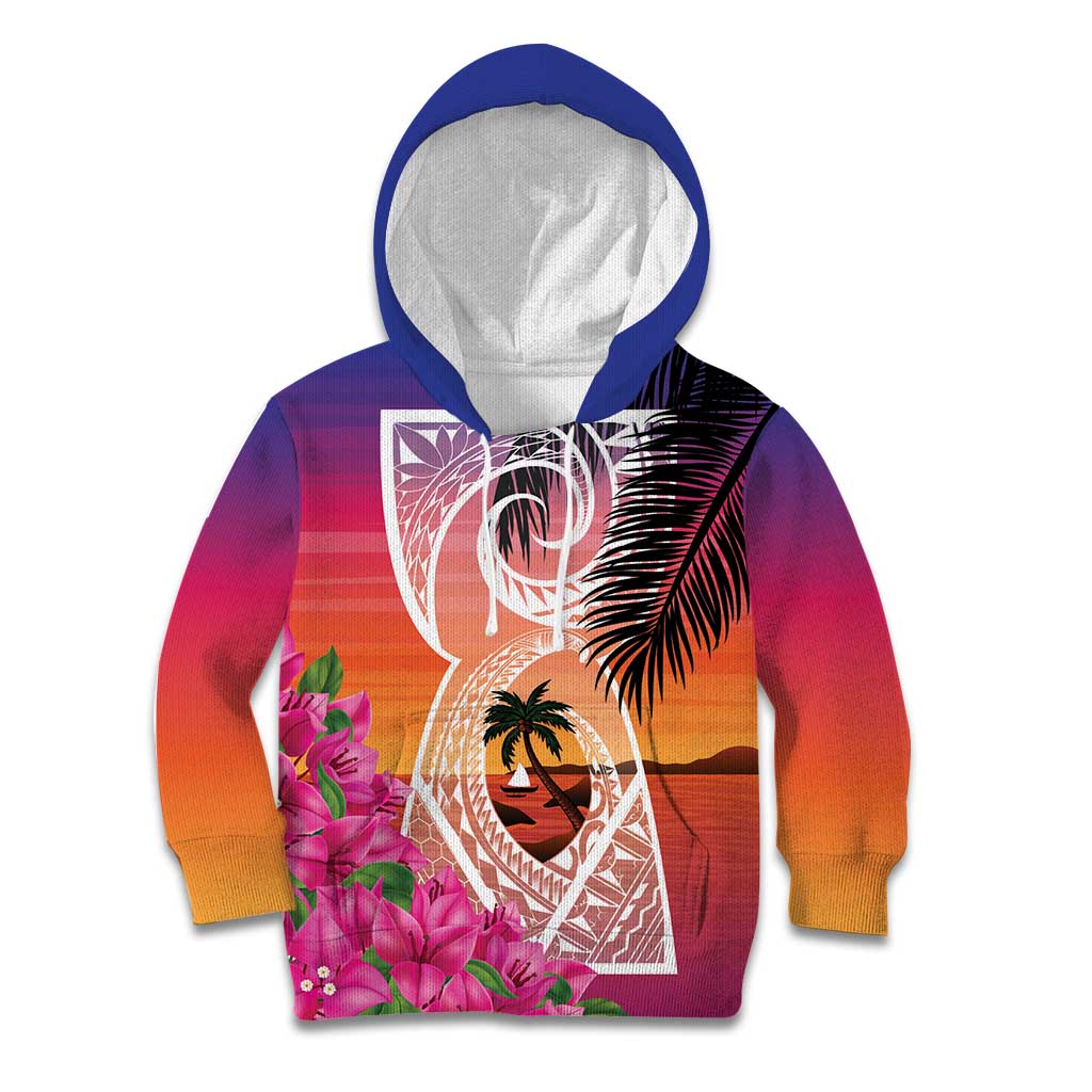 Guam Chamorro Kid Hoodie Artsy Latte Stone LT7 Hoodie Art - Polynesian Pride