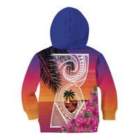 Guam Chamorro Kid Hoodie Artsy Latte Stone LT7 - Polynesian Pride