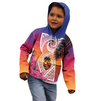 Guam Chamorro Kid Hoodie Artsy Latte Stone LT7 - Polynesian Pride