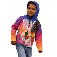 Guam Chamorro Kid Hoodie Artsy Latte Stone LT7 - Polynesian Pride
