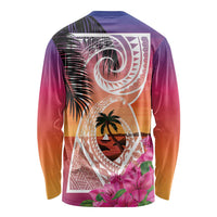 Guam Chamorro Long Sleeve Shirt Artsy Latte Stone LT7 - Polynesian Pride