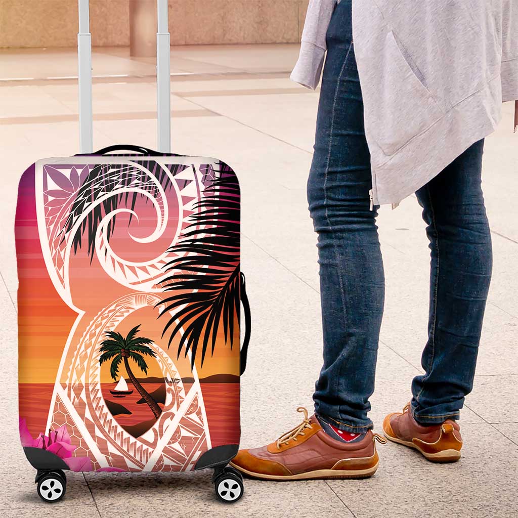 Guam Chamorro Luggage Cover Artsy Latte Stone LT7 Art - Polynesian Pride