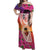 Guam Chamorro Off Shoulder Maxi Dress Artsy Latte Stone