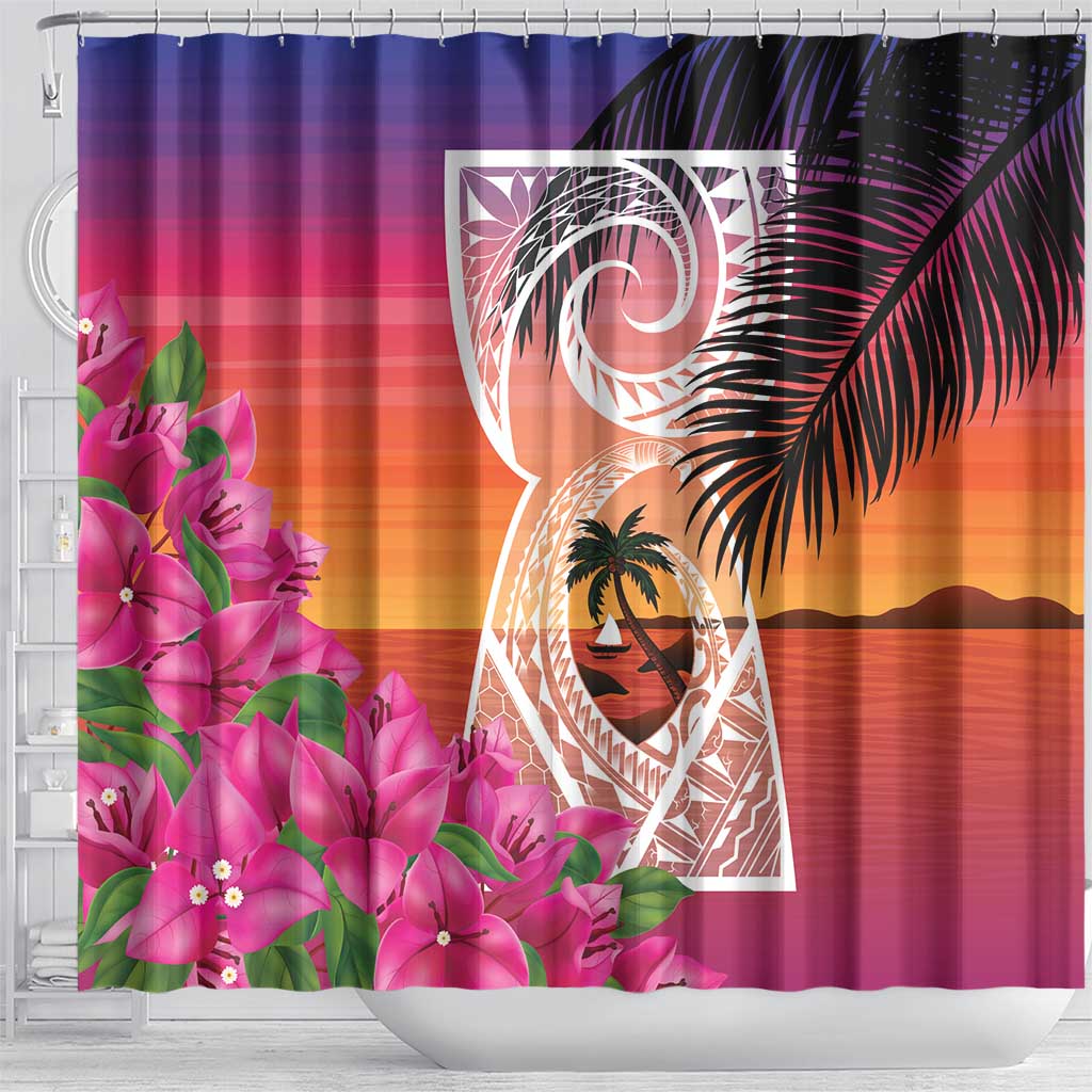 Guam Chamorro Shower Curtain Artsy Latte Stone LT7 - Polynesian Pride