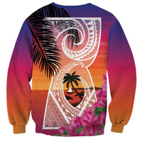 Guam Chamorro Sweatshirt Artsy Latte Stone LT7 - Polynesian Pride