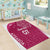 Personalised New Zealand Rugby Area Rug Aotearoa Champions - Pink Version