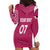 Personalised New Zealand Rugby Hoodie Dress Aotearoa Champions - Pink Version