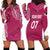 Personalised New Zealand Rugby Hoodie Dress Aotearoa Champions - Pink Version