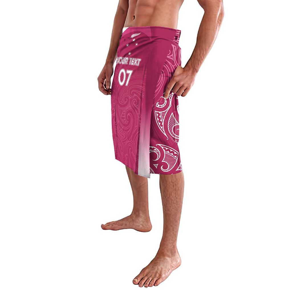 Personalised New Zealand Rugby Lavalava Aotearoa Champions - Pink Version LT7 - Polynesian Pride