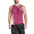 Personalised New Zealand Rugby Men Tank Top Aotearoa Champions - Pink Version