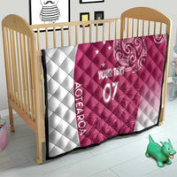 Personalised New Zealand Rugby Quilt Aotearoa Champions - Pink Version LT7 - Polynesian Pride