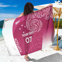 Personalised New Zealand Rugby Sarong Aotearoa Champions - Pink Version LT7 One Size 44 x 66 inches Pink - Polynesian Pride