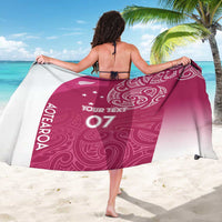 Personalised New Zealand Rugby Sarong Aotearoa Champions - Pink Version LT7 - Polynesian Pride