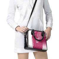 Personalised New Zealand Rugby Shoulder Handbag Aotearoa Champions - Pink Version LT7 - Polynesian Pride