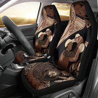 Father's Day Polynesian Pattern Car Seat Cover Tropical Humpback Whale LT7 - Polynesian Pride