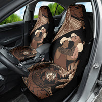 Father's Day Polynesian Pattern Car Seat Cover Tropical Humpback Whale LT7 - Polynesian Pride