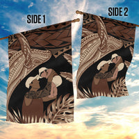 Father's Day Polynesian Pattern Garden Flag Tropical Humpback Whale LT7 - Polynesian Pride