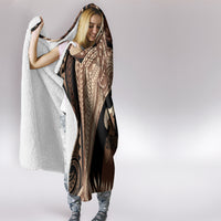 Father's Day Polynesian Pattern Hooded Blanket Tropical Humpback Whale LT7 - Polynesian Pride