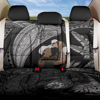 Father's Day Polynesian Pattern Back Car Seat Cover Tropical Humpback Whale - Black LT7 One Size Black - Polynesian Pride
