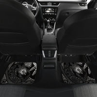Father's Day Polynesian Pattern Car Mats Tropical Humpback Whale - Black LT7 Set 2pcs - Back Black - Polynesian Pride