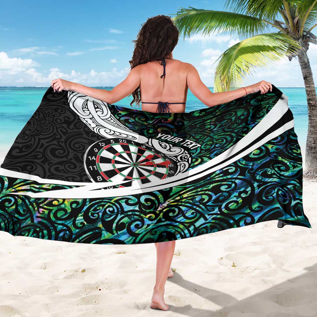 Personalized NZ Darts Sarong Paua Shell Maori Koru Whakairo LT7 - Polynesian Pride