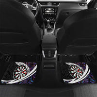 Personalized NZ Darts Car Mats Paua Shell Maori Koru Whakairo - Purple LT7 Set 2pcs - Back Purple - Polynesian Pride