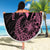 Polynesian Pink Power Beach Blanket Breast Cancer Ribbon Turtle and Flowers