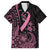 Polynesian Pink Power Family Matching Summer Maxi Dress and Hawaiian Shirt Breast Cancer Ribbon Turtle and Flowers