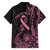 Polynesian Pink Power Family Matching Summer Maxi Dress and Hawaiian Shirt Breast Cancer Ribbon Turtle and Flowers