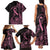 Polynesian Pink Power Family Matching Tank Maxi Dress and Hawaiian Shirt Breast Cancer Ribbon Turtle and Flowers