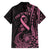 Polynesian Pink Power Hawaiian Shirt Breast Cancer Ribbon Turtle and Flowers