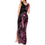 Polynesian Pink Power Tank Maxi Dress Breast Cancer Ribbon Turtle and Flowers